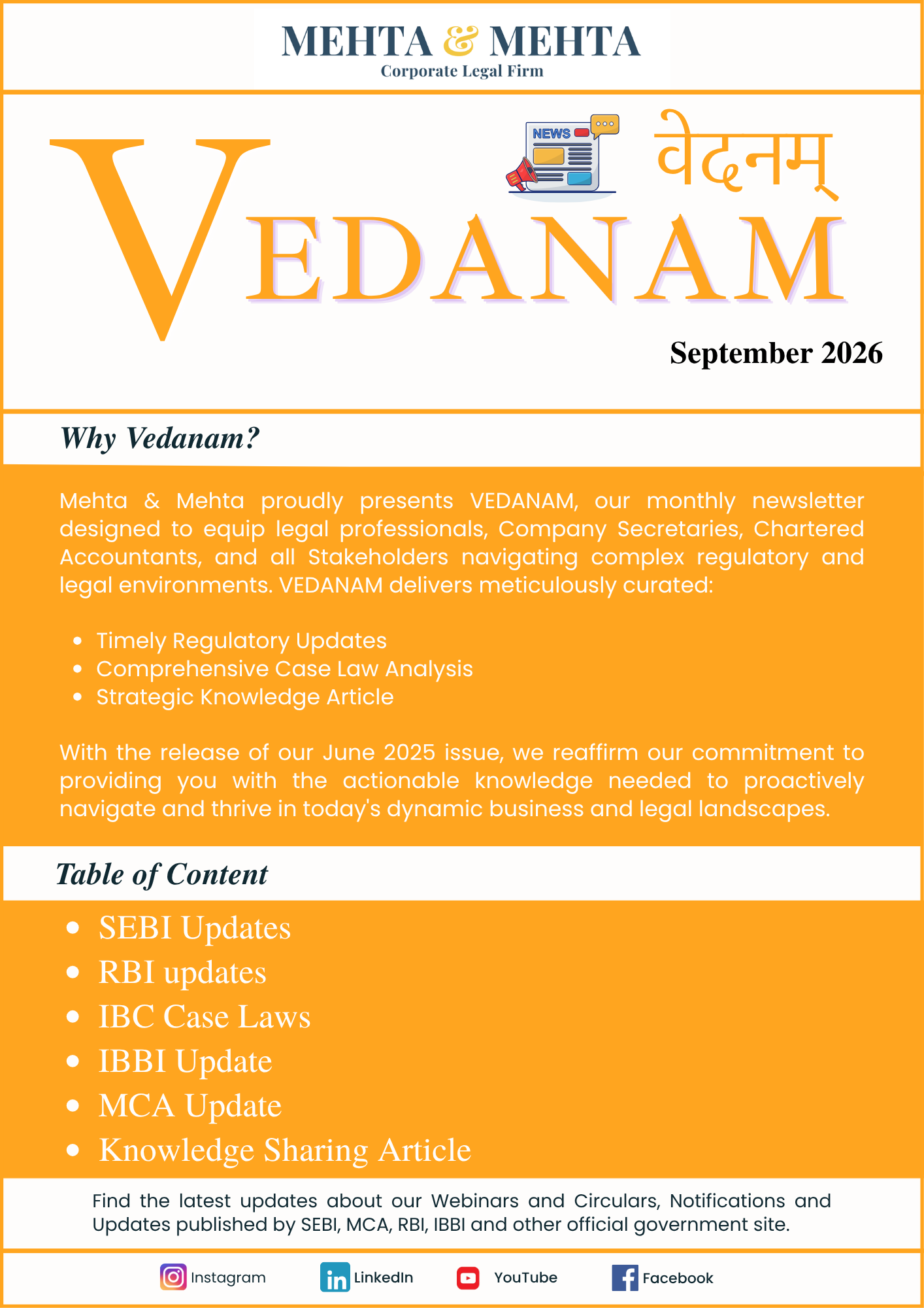Vedanam September 2026